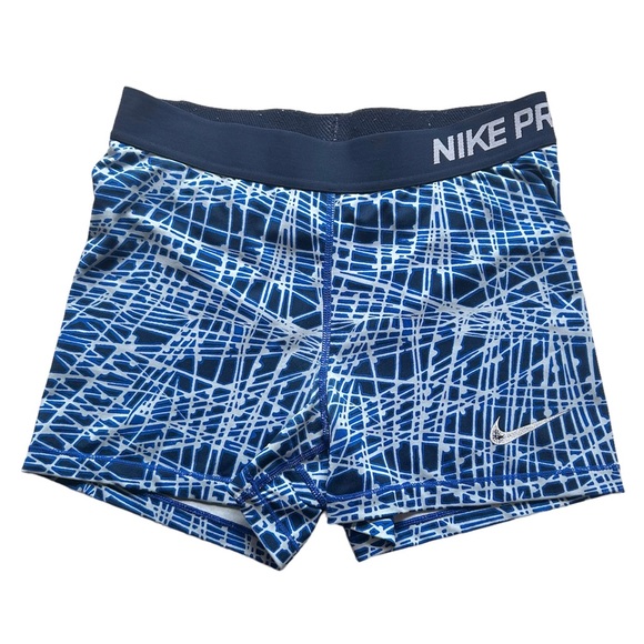 Nike Pants - Blue All Over Print Nike Pros